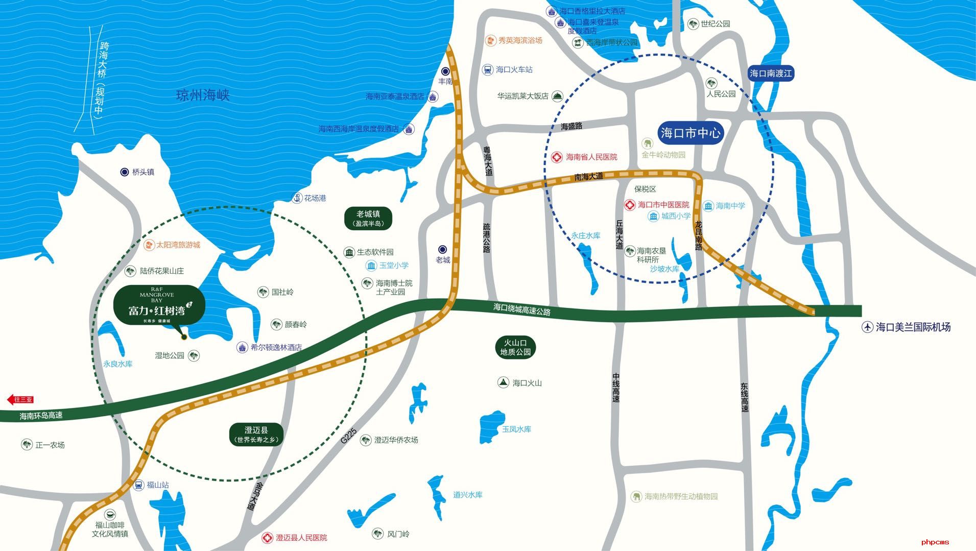 澄迈县交通路网图