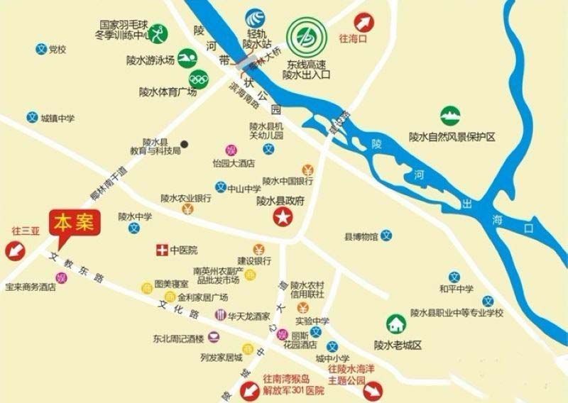 汇丰广场项目区位图