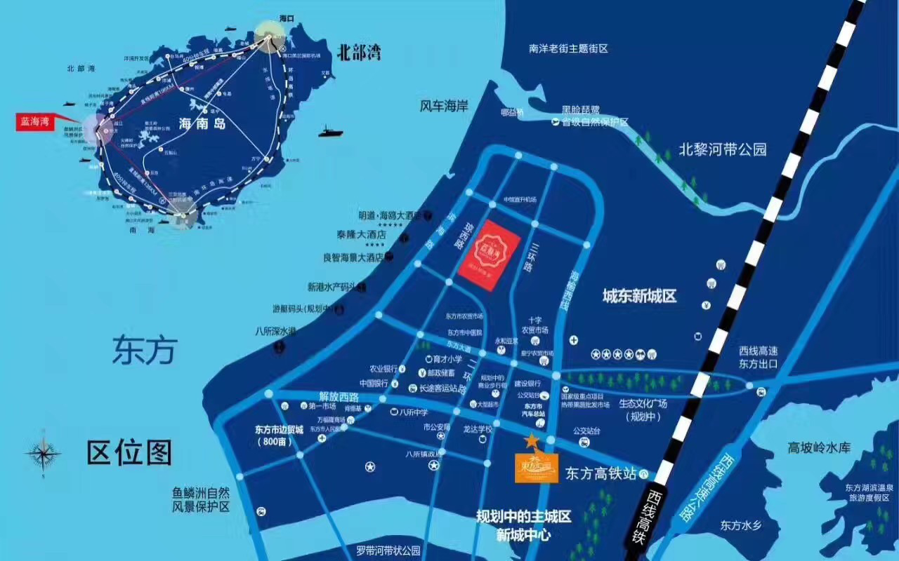 汇艺蓝海湾交通区位图