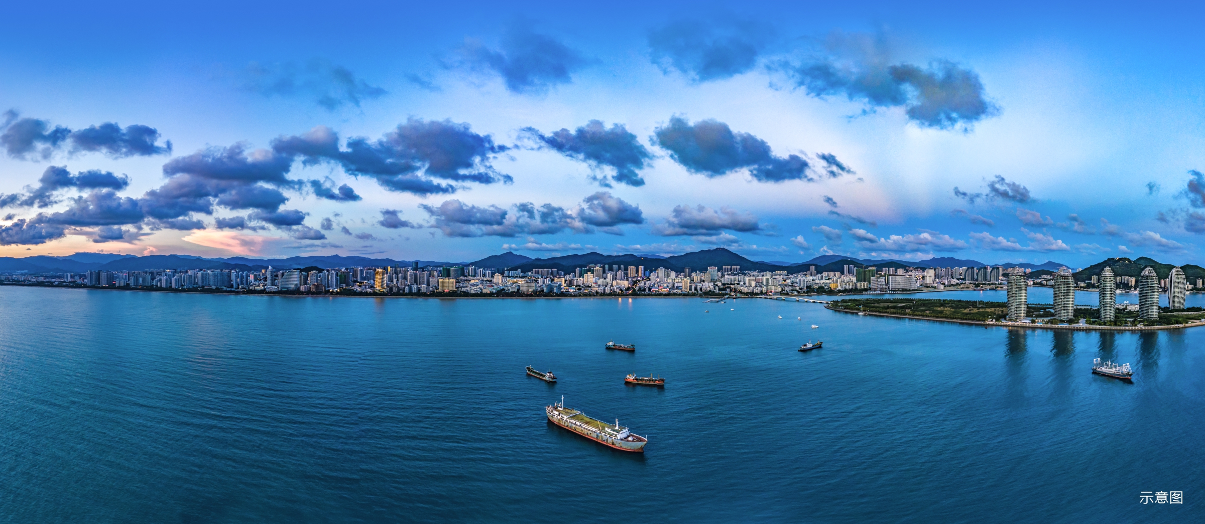 海南自由贸易港建设实景图